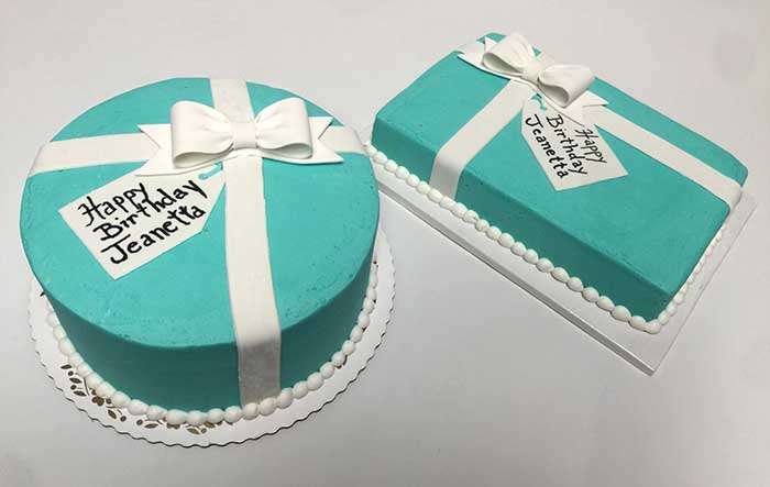 Decorated Birthday Present Cake